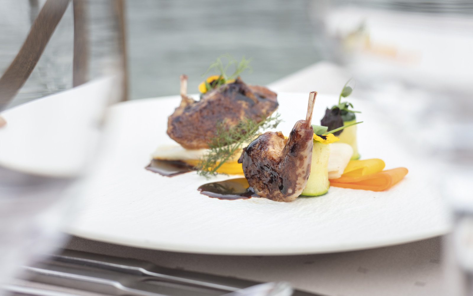 Wachtel Teriyaki im Pop-Up Tegernsee